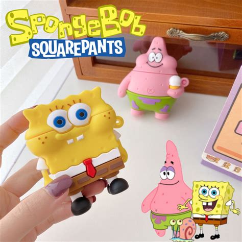 Spongebob Patrick Star Headset Case For Airpods Pro 3 2 1 Silicone