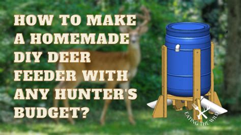 How to Make a Homemade DIY Deer Feeder with Any Hunter’s Budget ...