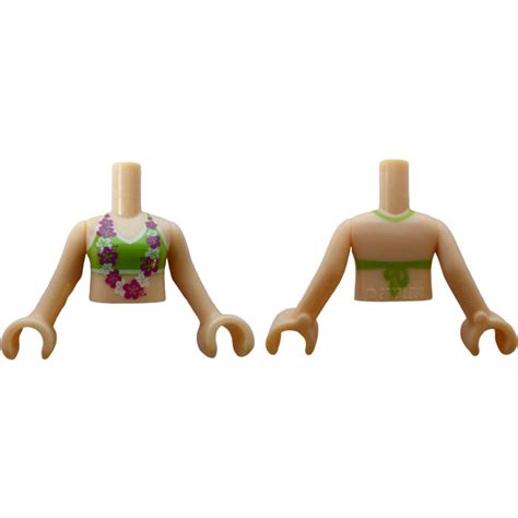 Lego Light Flesh Isabella Torso With Bikini And Flower Garland Pattern Brick Owl