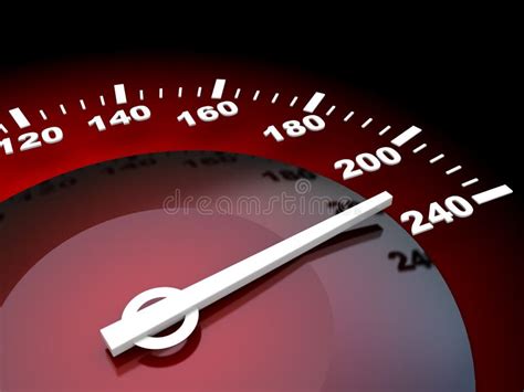 Speedometer Needle Points To Win Stock Illustration Illustration Of