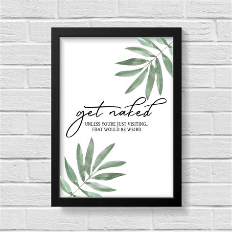 Get Naked Bathroom Wall Decor Botanical Prints Tropical Leaves Bathroom Wall Art