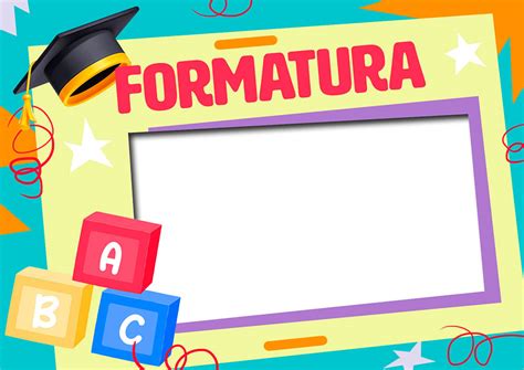 Moldura Para Convite De Formatura Educação Infantil