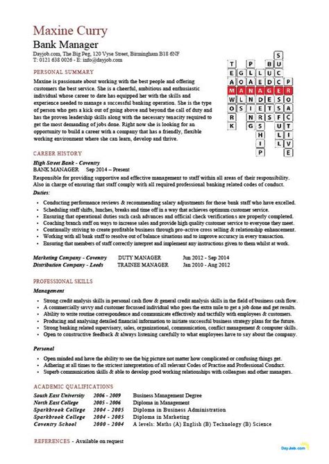 18 Best Banking Sample Resume Templates Wisestep