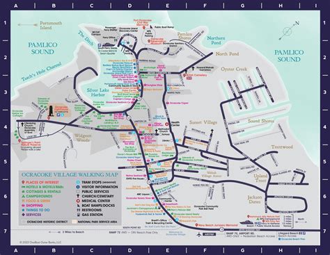 Visit - Make sure to check out the Ocracoke Village walking map when