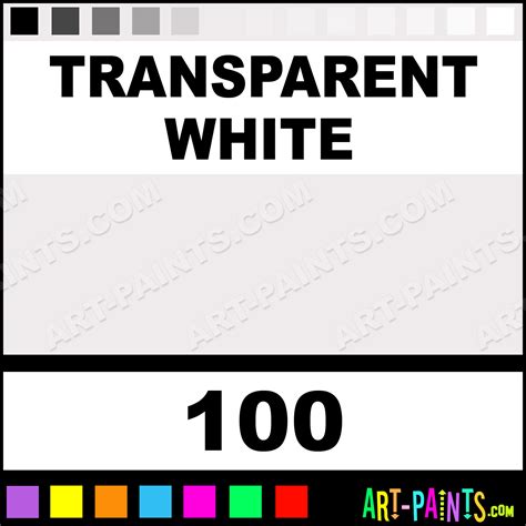 transparent white professional airbrush spray paints
