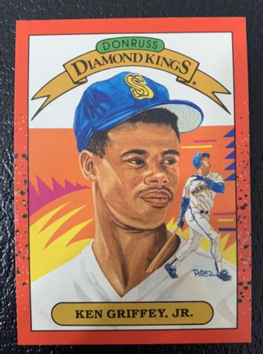 Donruss Diamond Kings Ken Griffey Jr Error Very Rare Line