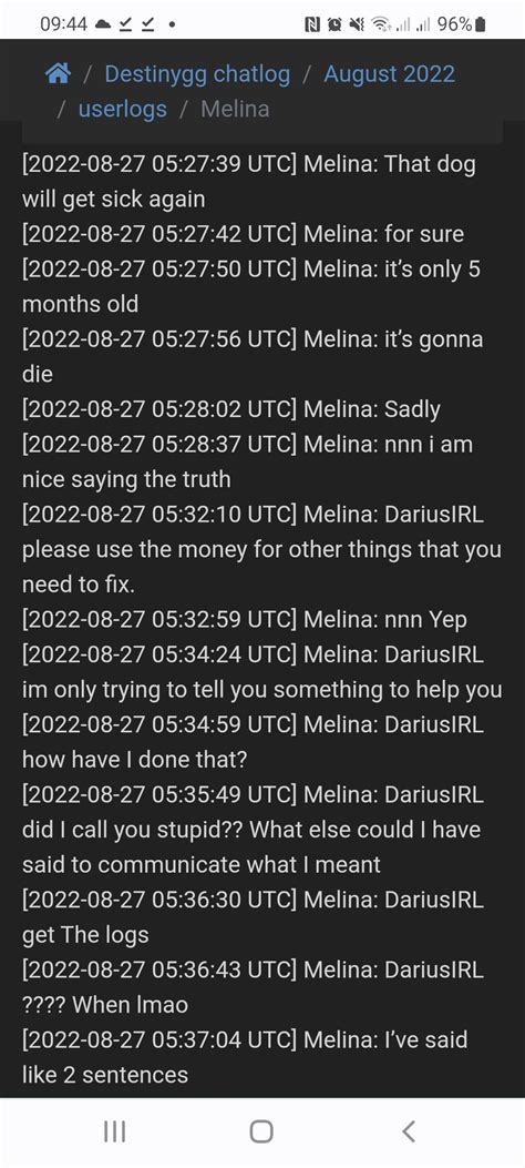 Darius Exaggerated The Fuck Out The Logs The Subreddit Owes Melina A Huge Apology Destiny
