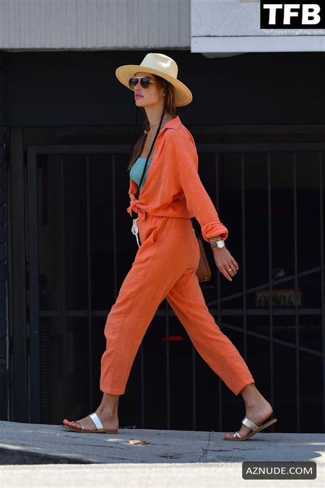 Alessandra Ambrosio Sexy Seen Showcasing Her Hot Tits And Stylish Figure In Malibu Aznude