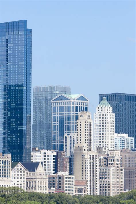 finance district stock image image  estate city clouds