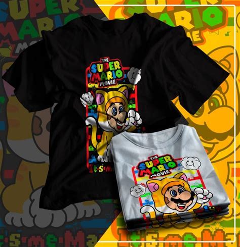 Vectores para corte o sublimación de playeras de Mario Bros