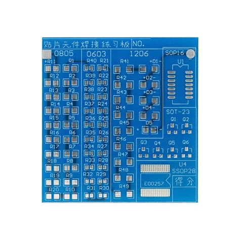 Junta de práctica Placa de circuito PCB SMT SMD para práctica de