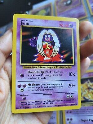 Pok Mon Tcg Jynx Base Set Regular Unlimited Uncommon Ebay