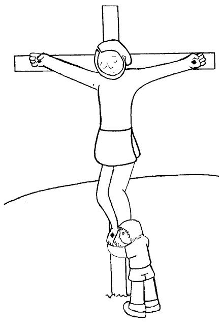 Desenhos De Jesus Crucificado Para Imprimir E Colorir Livraria P Blica