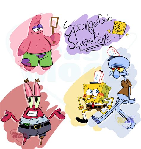 Some SpongeBob characters in my style : r/spongebob