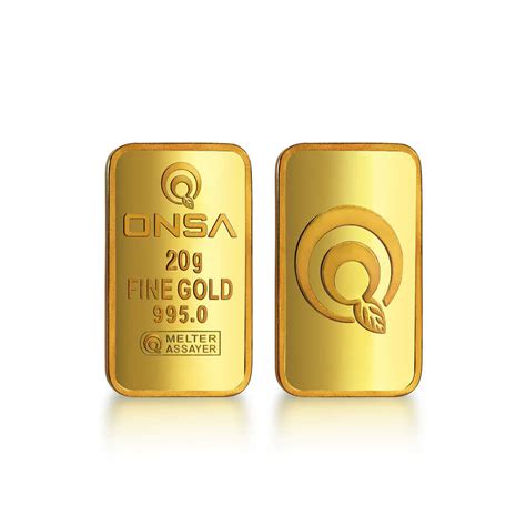 20 gr 24 Ayar Gram Altın (995) Fiyatı | Onsa Rafineri