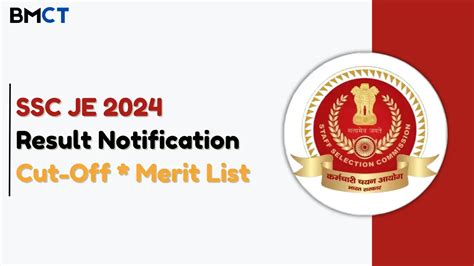 SSC JE Result 2024 Check CBT 1 Expected Cut Off Marks Scorecard At