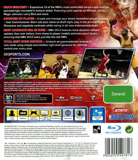 NBA 2K12 cover or packaging material - MobyGames