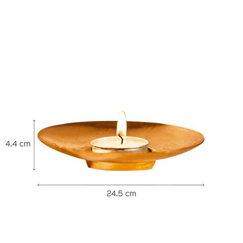 Buy Circle Of Light Copper Tealight Holder Online On Zwende