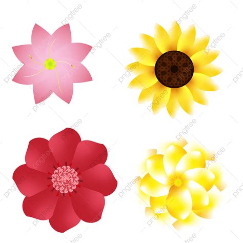 Flores De Colores Para Imprimir
