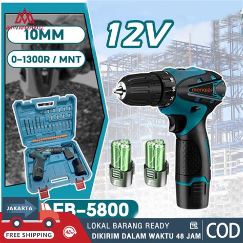 Jual Mesin Bor Baterai Tangan Cordless Drill Battery Bor Cordless Power