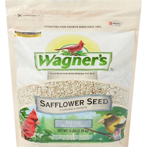 Wagner S Safflower Seed Premium Wild Bird Food 5 Lb Bag