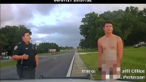 Video Naked Florida Man Arrested Damages Patrol Car