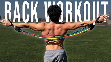 Resistance Bands Back Workout Follow Along At Home Youtube