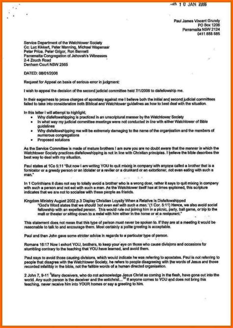 Sample Letter To Appeal A Decision Sampletemplatess Sampletemplatess