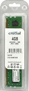 Crucial CT51264BA160B 4GB DDR3 240 Pin 1.35V/1.5V PC3-12800 CL11 ...