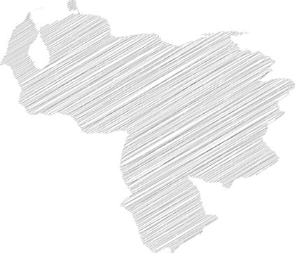 Venezuela Map Vector Outline Silhouette Vector Vector Outline