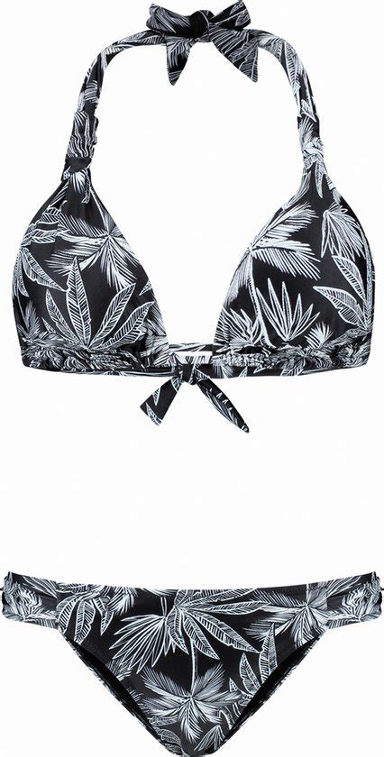 Shiwi Bikini Set BIBI TRIANGLE SET Black Leaves 36 Bol