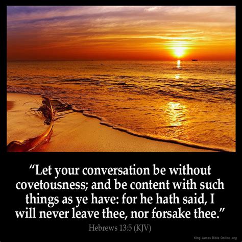 I Will Never Leave You Or Forsake You Hebrews 15 Sale