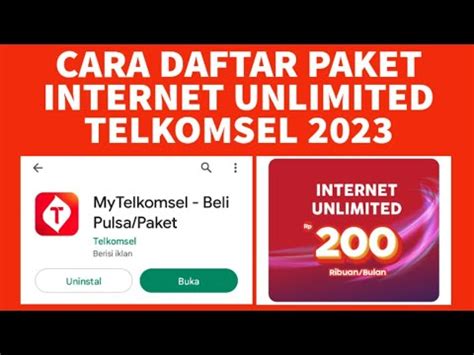 Cara Daftar Paket Internet Unlimited Telkomsel 2024 YouTube