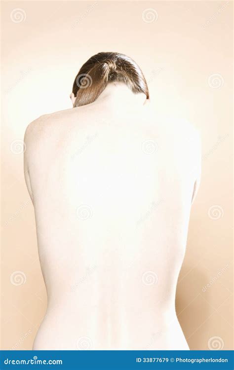Rear View Of Standing Naked Woman Royalty Free Stock Photography Cartoondealer
