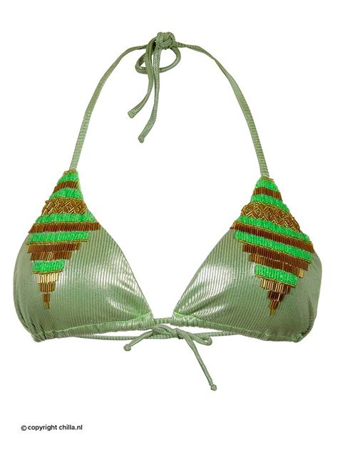 Semi String Bikini Greentexture Van Specials Maat Broekje Xl Maat Topje S