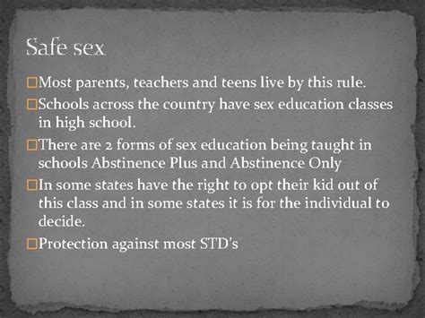 TEEN SEX EDUCATION By Jody Dawson E T