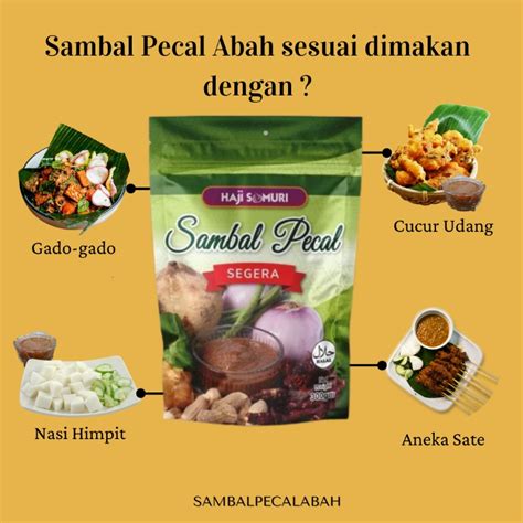 Sambal Pecal Haji Samuri Pecel Ori Jawa Kuah Kacang Instant Food