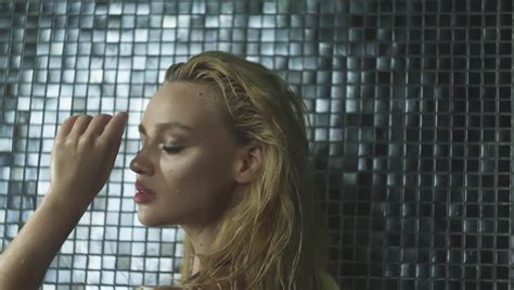 Beautiful Sexy Blonde Girl Wet Hair Stock Footage Video 100 Royalty Free 1014611177