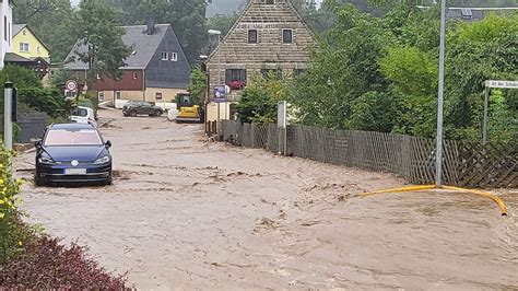 Starkregen sorgt im Chemnitzer Umland für Überschwemmungen Radio Leipzig