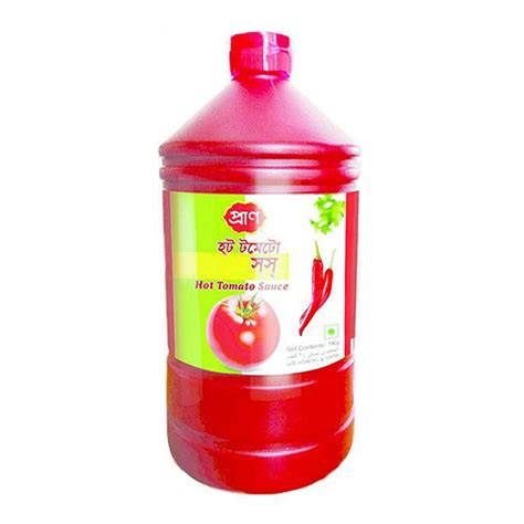 Pran Hot Tomato Sauce 1000gm Plastic Jar Daraz Bd
