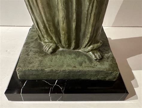 G Gori Bronze Female Nude Statue Classic Art Deco France Art Deco Collection