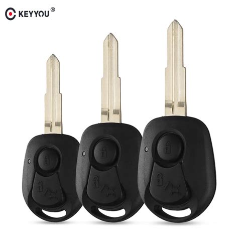 KEYYOU Carcasa De Llave Remota De 2 Botones Para SSANGYONG ACTYON KYRON