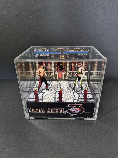 Mortal Kombat Cube Diorama Etsy