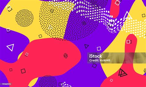 Latar Belakang Grafis Ungu Pola Retro Merah Ilustrasi Stok Unduh