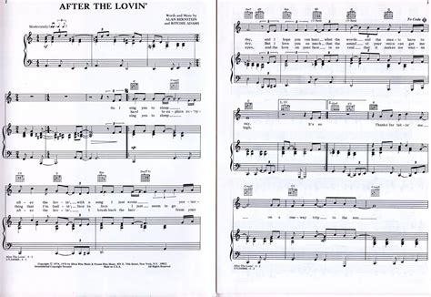 "After the Lovin'" Vintage Sheet Music, 1976. Engelbert Humperdinck ...