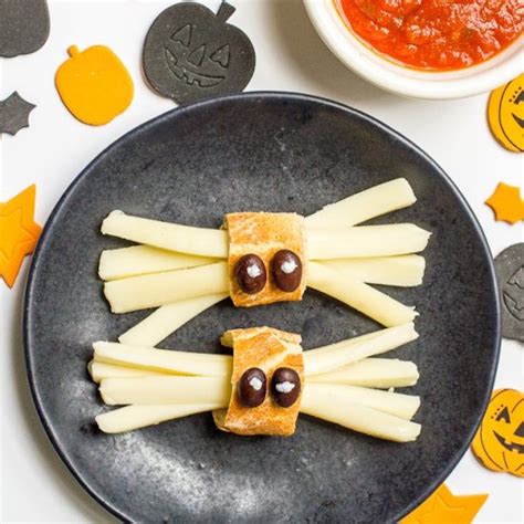 Healthy Halloween Spider Snacks Edible Crafts