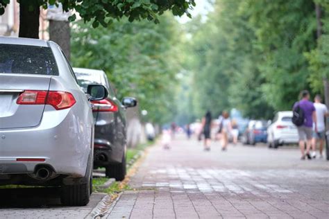 Premium Photo Close Up Of A Car Parked Illegally Against Traffic