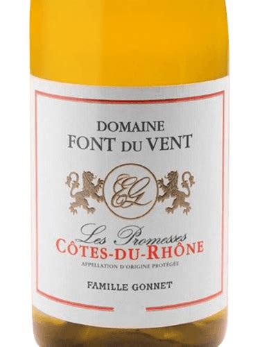 Domaine Font Du Vent Les Promesses Blanc Vivino L Tzebuerg