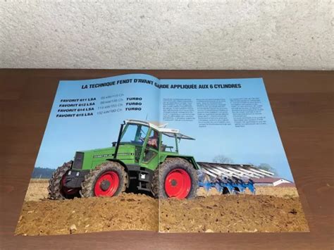 BROCHURE PROSPEKT PROSPECTUS TRACTEUR FENDT FAVORIT 600 Tractor Traktor