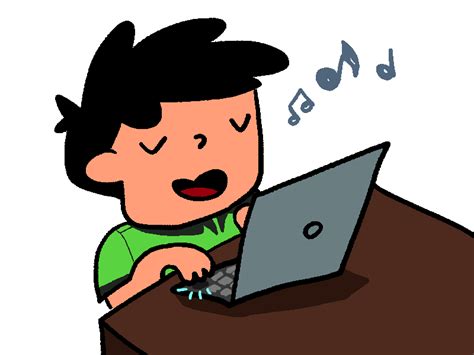 detail gambar animasi laptop koleksi nomer